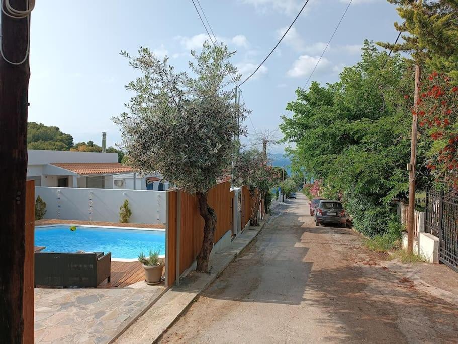 Μοντέρνα Εξοχική Μονοκατοικία Με Ιδιωτική Πισίνα! Khalkoutsion Eksteriør bilde